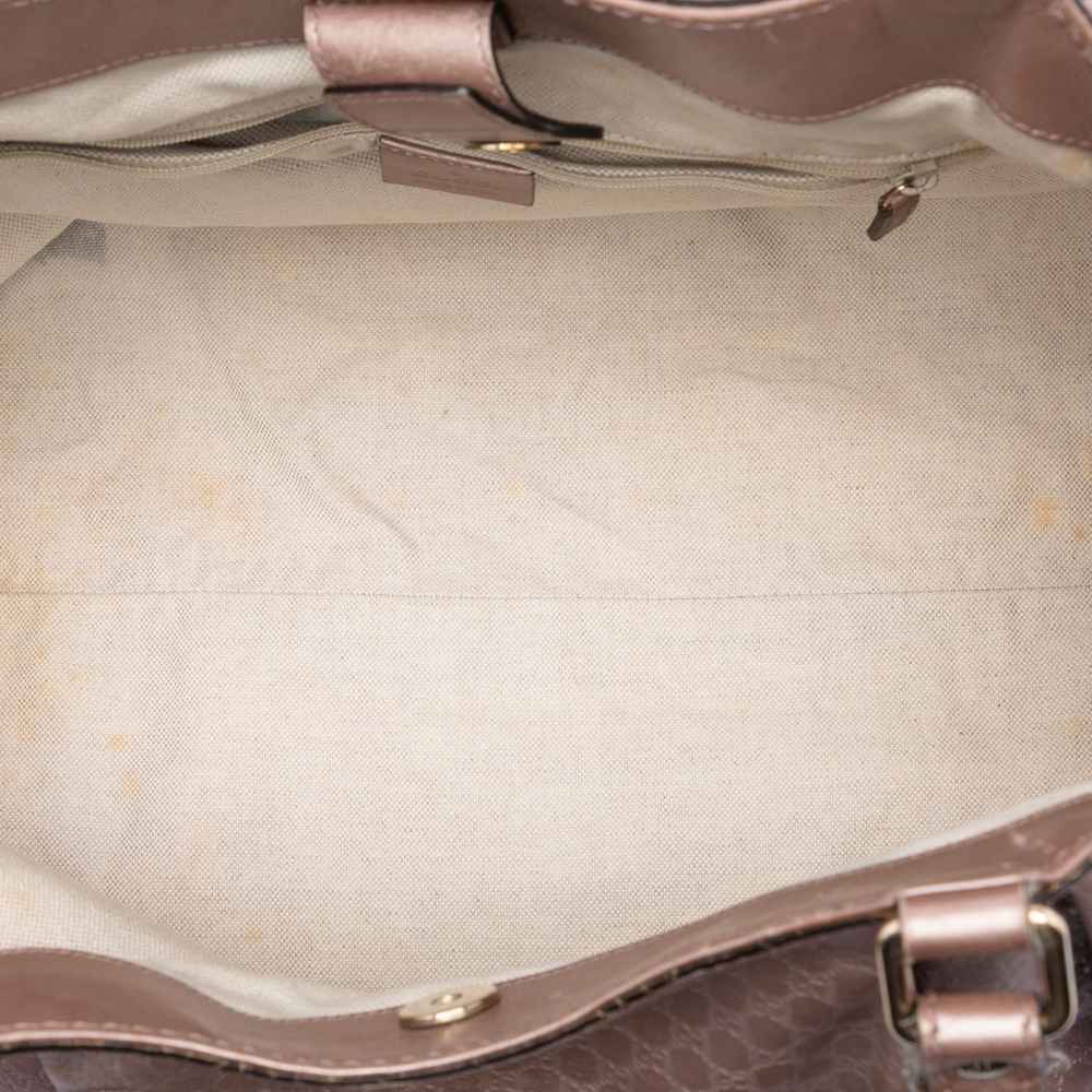 Pre-Loved Gucci Large Metallic Microguccissima Sukey Tote - Picture 4 of 7